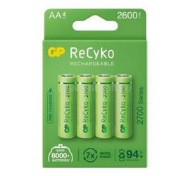 GP RECYKO elem (AA, 1.2V, 2600mAh Ni-MH, újratölthető) 4db/csomag GPRCK260AA574C4 small