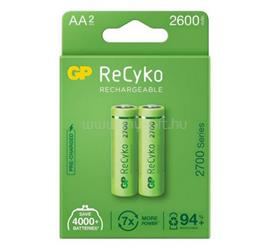 GP RECYKO elem (AA, 1.2V, 2700mAh Ni-MH, újratölthető) 2db/csomag GPBR270AAHCEEB2 small