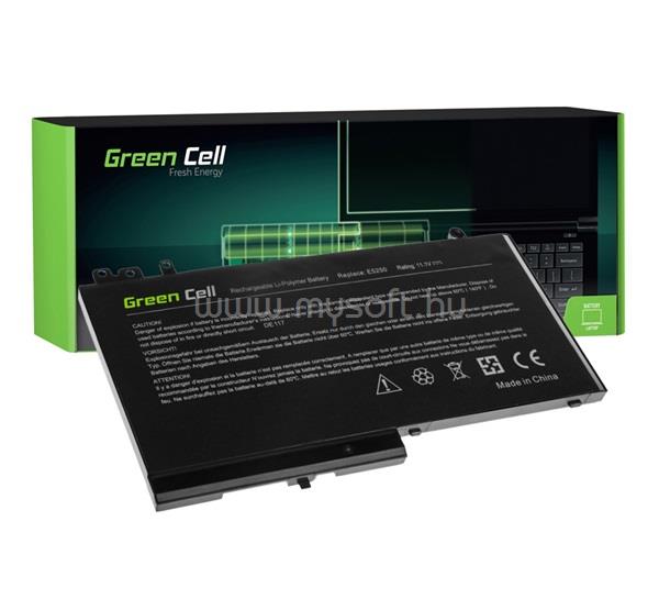 GREEN CELL akku (11.1V/2900mAh, Dell Latitude 11 3150 3160 12 E5250 E5270 kompatibilis) FEKETE
