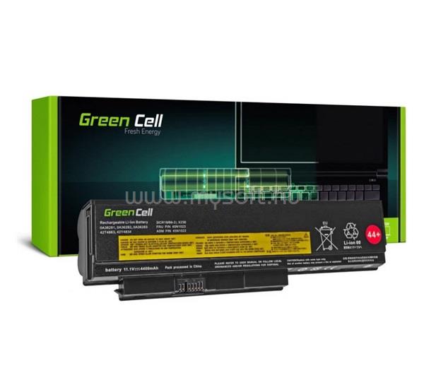 GREEN CELL akku (11.1V/4400mAh, Lenovo ThinkPad X220 X230 kompatibilis) FEKETE