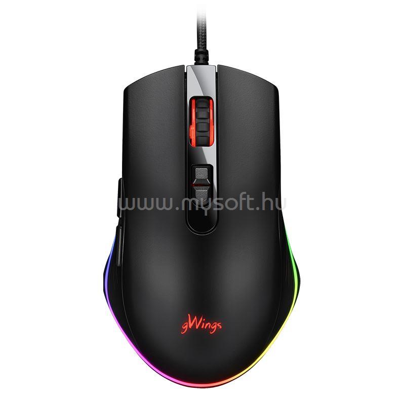 GWINGS GW9X13M gaming egér fekete