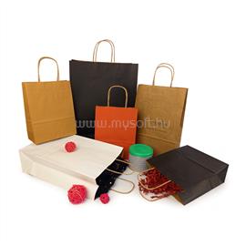 H-GREEN Sodrottfüles papírtáska 185x240mm 80mm talp S méret 250 db/doboz, fehér H-GREEN_42252 small