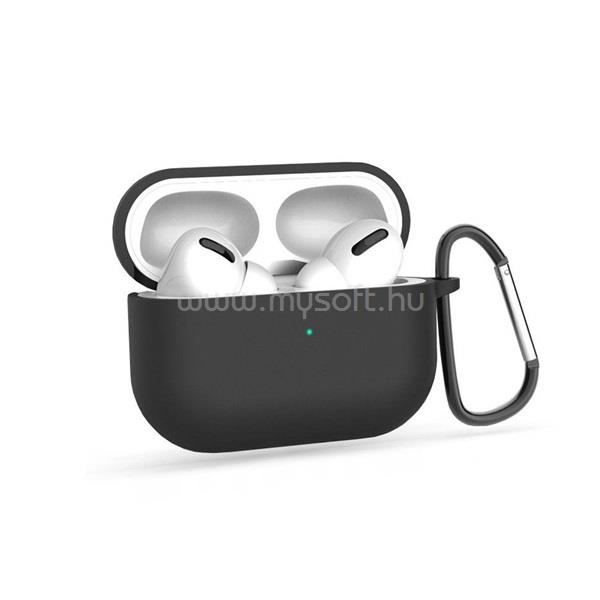 HAFFNER FN0421 fekete szilikon védőtok Apple AirPods Pro 1/2 fülhallgatóhoz