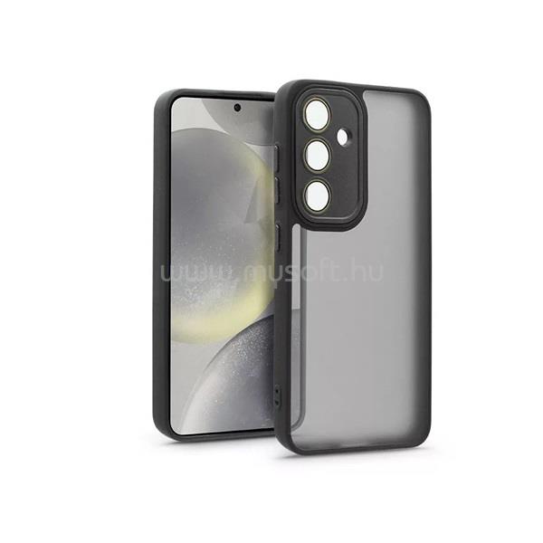 HAFFNER HF238383 Samsung Galaxy S24 Variete fekete hátlap kameravédő peremmel, lencsevédő üveggel