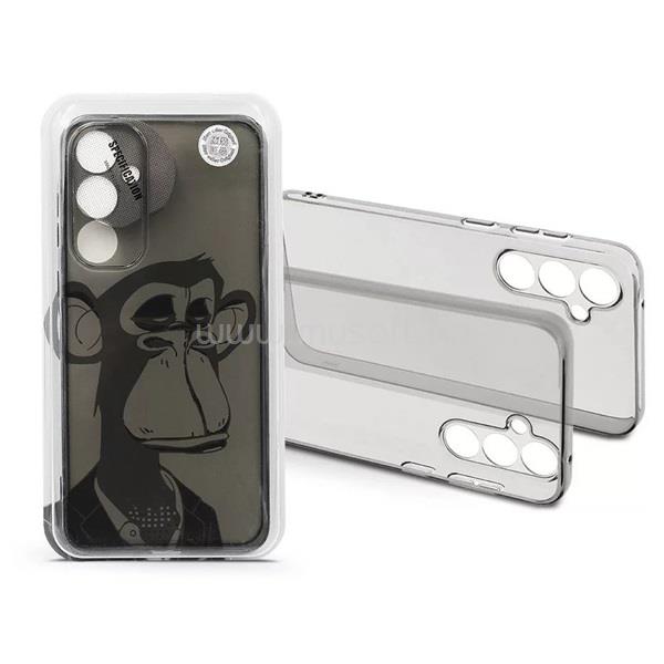 HAFFNER HF239021 Samsung SM-S921 Galaxy S24 Gray Monkey átlátszó szilikon hátlap