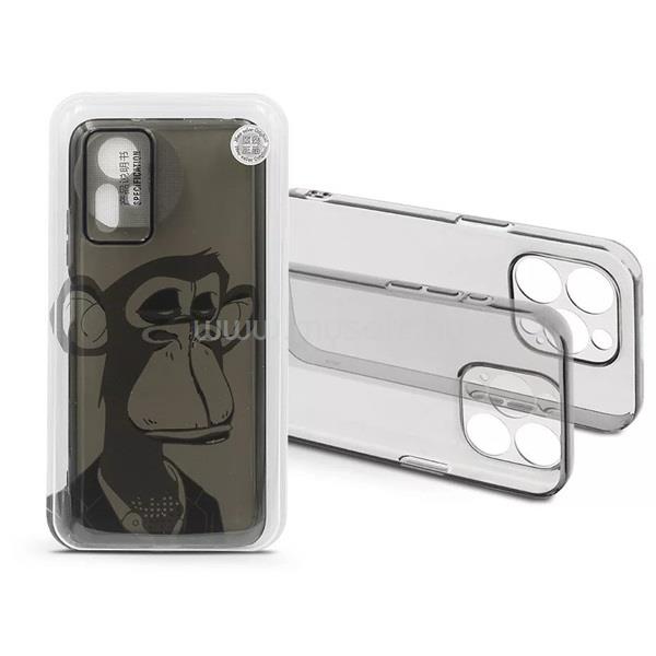 HAFFNER HF239137 Xiaomi Redmi Note 12S Gray Monkey átlátszó szilikon hátlap