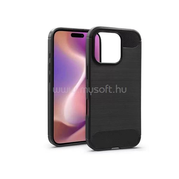 HAFFNER HF782464 Carbon Apple iPhone 16 Pro Max fekete szilikon hátlap
