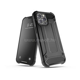 HAFFNER PT-6393 S908B Galaxy S22 Ultra 5G ütésálló fekete műanyag hátlap PT-6393 small