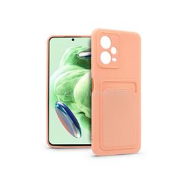 HAFFNER PT-6627 Xiaomi Redmi Note 12 5G/Poco X5 5G pink szilikon hátlap kártyatartóval PT-6627 small