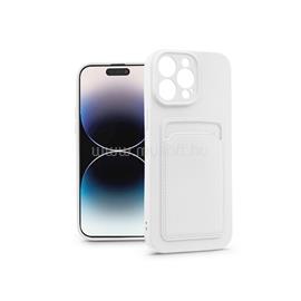 HAFFNER PT-6737 iPhone 14 Pro fehér szilikon hátlap kártyatartóval PT-6737 small