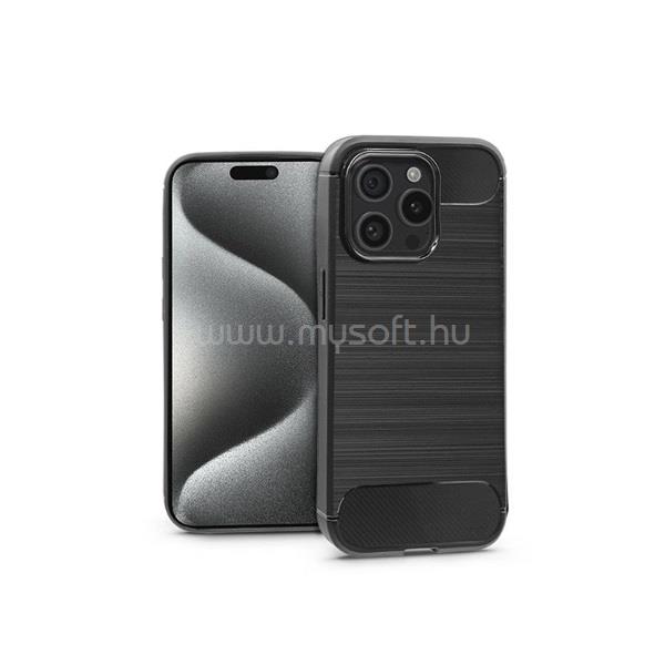 HAFFNER PT-6859 Apple iPhone 15 Pro Carbon fekete szilikon hátlap