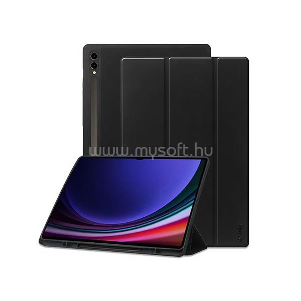 HAFFNER Tech-Protect TP604160 Samsung X900/X906/X910/X916B Galaxy Tab S8 Ultra / S9 Ultra 14.6 fekete tablet tok + üveg