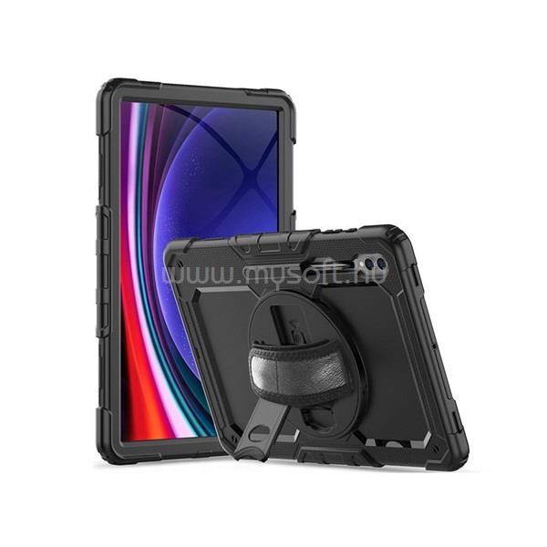 HAFFNER Tech-Protect TP604184 Samsung X900/X906/X910/X916B Galaxy Tab S8 Ultra / S9 Ultra 14.6 ütésálló fekete tablet tok + üveg