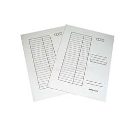 BLUERING Iratgyűjtő, táblázatos pólyás dosszié A4, 230g. karton BlueringR fehér HALAS_PE2210-0211 small