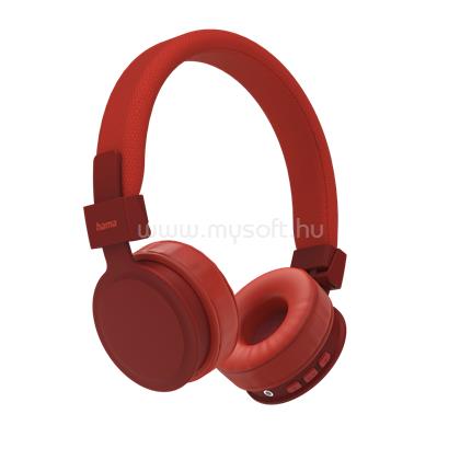 HAMA "FREEDOM LIT" Bluetooth fejhallgató (piros)