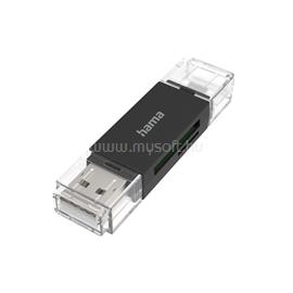 HAMA 00200130 SD/microSD fekete USB 2.0 kártyaolvasó HAMA_00200130 small