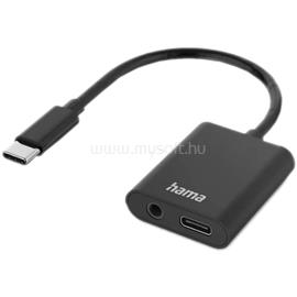 HAMA 00201534 2in1 USB-C/3,5mm audio adapter (fekete) HAMA_00201534 small