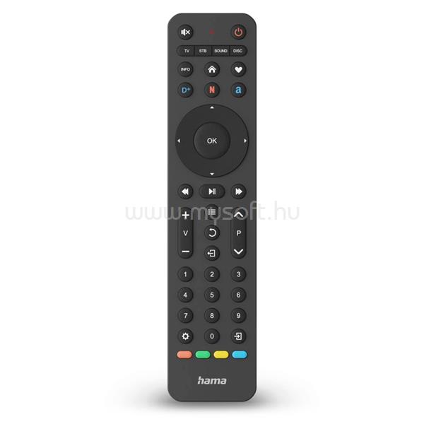 HAMA 00221053 FITV 4in1 univerzális távirányító (fekete)