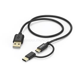 HAMA 178327 micro USB - USB Type-C 2in1 fekete 1m adatkábel HAMA_178327 small