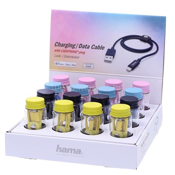 HAMA 183212 60cm Lightning > USB-A vegyes színű adatkábel