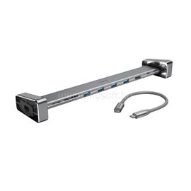 HAMA 200103 ezüst USB 3.1 Type-C 9in1 HUB (USB 3.1, HDMI, LAN, USB-C, PD, SD) HAMA_200103 small