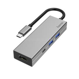HAMA 200107 ezüst USB 3.1 Type-C HUB (2x USB A, 1x USB TYPE-C, HDMI) HAMA_200107 small
