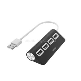HAMA 200119 USB 2.0 HUB 4 db USB port (fekete) HAMA_200119 small
