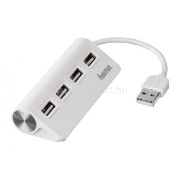 HAMA 200120 USB 2.0 HUB 4 db USB port (fehér)