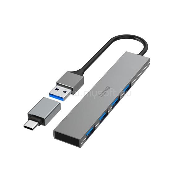 HAMA 200141 4xUSB USB HUB + Type-C OTG adapter