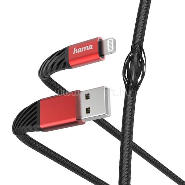 HAMA 201538 FIC E3 EXTREME 1,5m USB/Lightning fekete-piros adat- és töltőkábel
