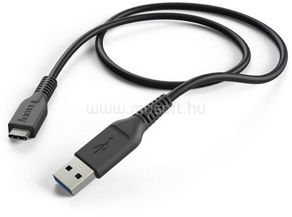 HAMA 201594 FIC E3 USB 3.1 gen1Type-C/USB Type-A adatkábel 1 m (fekete)