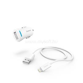 HAMA 201610 FIC E3 Lighting- USB adatkábellel fehér autós töltő szett HAMA_201610 small