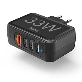 HAMA 201629 FIC E3 USB 4X (1XQC3.0, 3XUSB-A) 33W hálózati töltő HAMA_201629 small