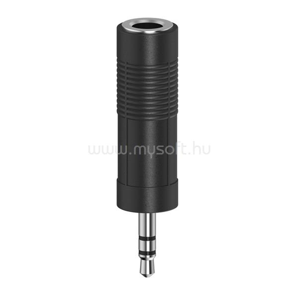 HAMA 205196 FIC sztereo 3,5 mm jack dugó - 6,3 mm jack alj adapter