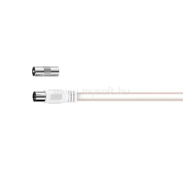 HAMA 205218 FIC fehér 1,5m FM antenna kábel