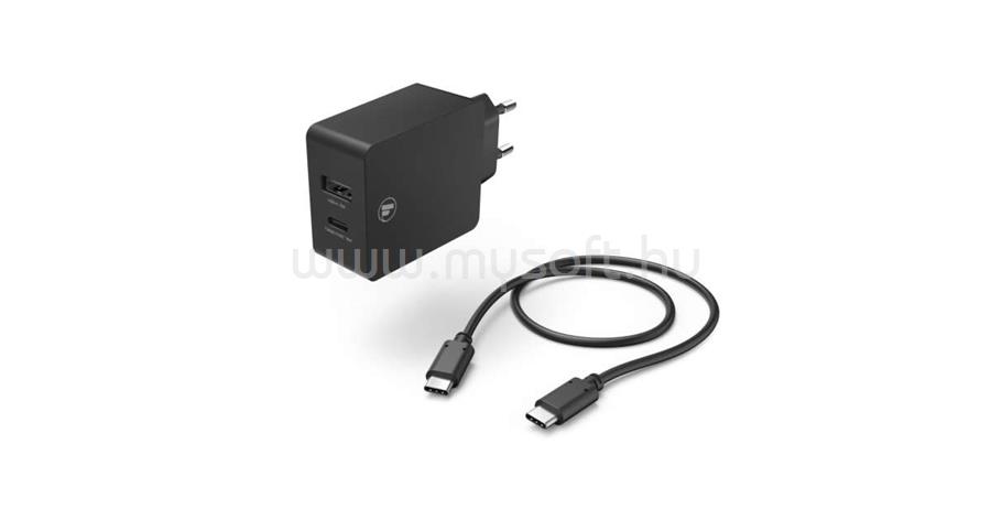 HAMA 210521 "PD/QC" USB A & Type-C univerzális hálózati töltő szett