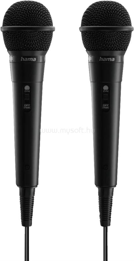 HAMA Karaoke Microphone Set Black