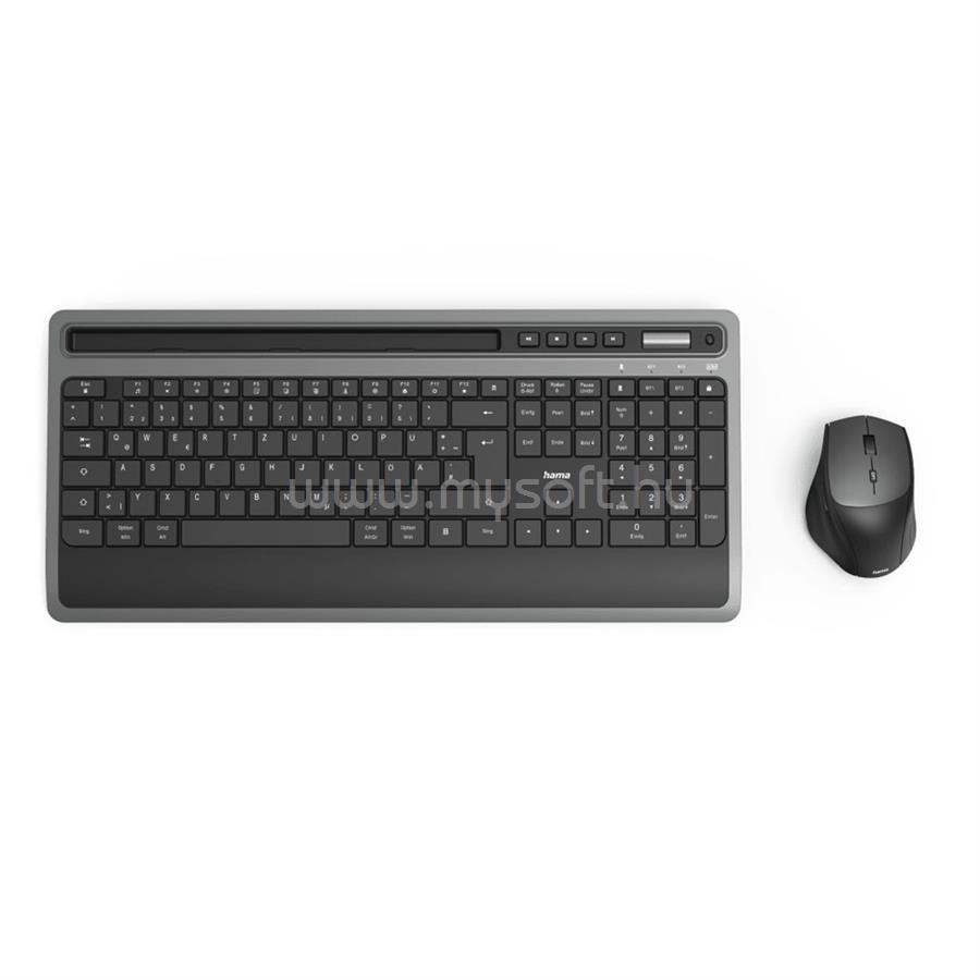 HAMA KMW-600 Plus vezeték nélküli billentyűzet + egér (magyar, fekete)