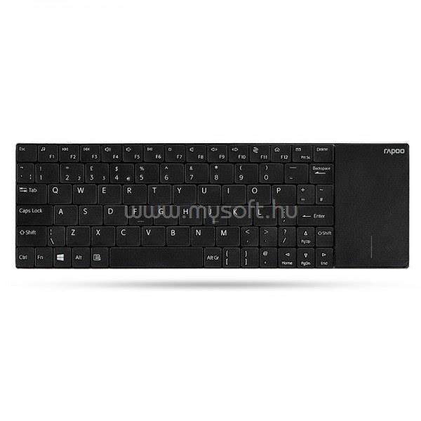 HAMA RAPOO E2710 VEZ.NÉLKÜLI BILLENTYŰZET, TOUCHPAD, FEKETE