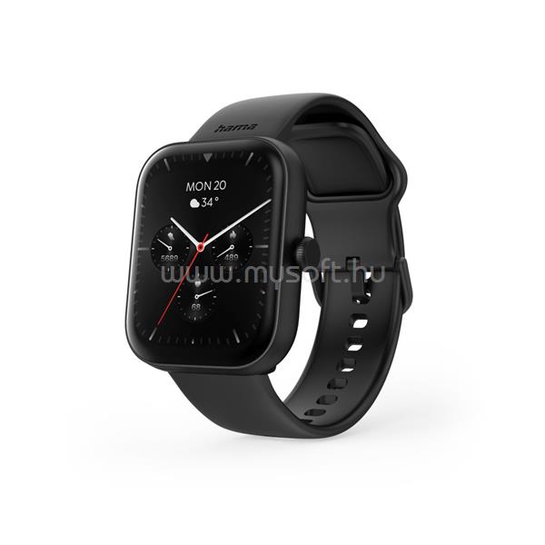 HAMA Smartwatch 5000 szögletes okosóra (fekete)