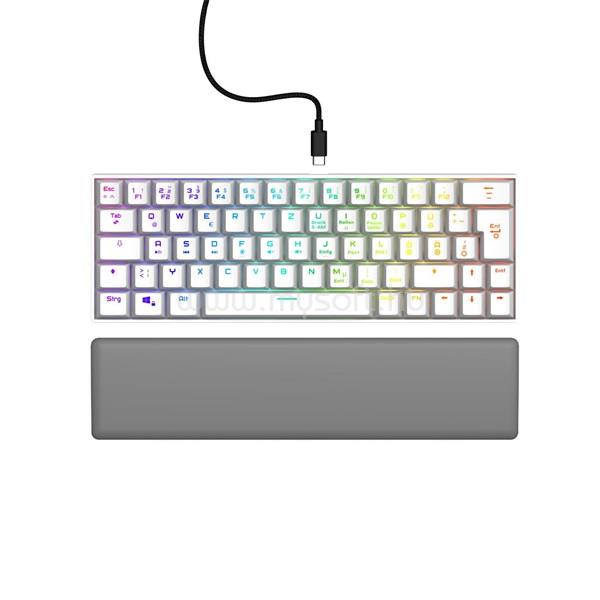 HAMA URAGE EXODUS 760TKL RGB mechanikus (red switch) mini vezetékes billentyűzet (fehér)