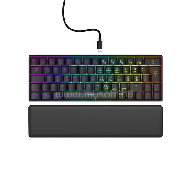 HAMA URAGE EXODUS 760TKL RGB mechanikus (red switch) vezetékes billentyűzet (magyar, fekete)