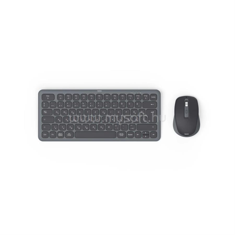 HAMA WKM-500 Multi Mode vezeték nélküli billentyűzet + egér (magyar, fekete)