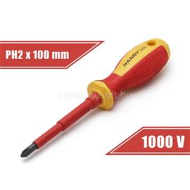 HANDY-TOOLS Handy Csavarhúzó - 10569 (PH2, 100mm, 1000V-ig szigetelt, mágneses fej) 10569 small