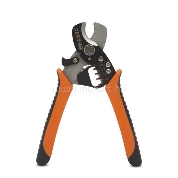 HANDY-TOOLS Handy Kábelblankoló és -vágó fogó - 10128 (balnkoló átmérő 2.6/3.3/5.2mm)