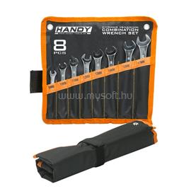 HANDY-TOOLS Handy Kombinált villáskulcs készlet - 10784 (8 db-os, felakasztható poliészter tárolóval, 8-17mm) 10784 small