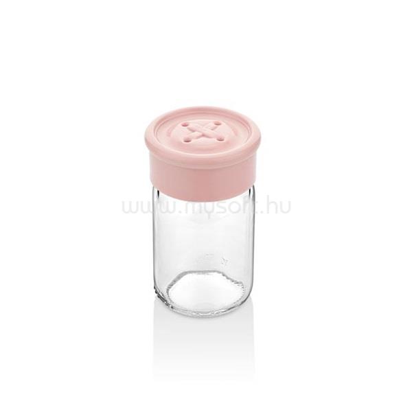 HANE IRIS Button üveg fűszerszóró 67ml, rószaszín, fehér, szürke vagy kék színű HN-1136