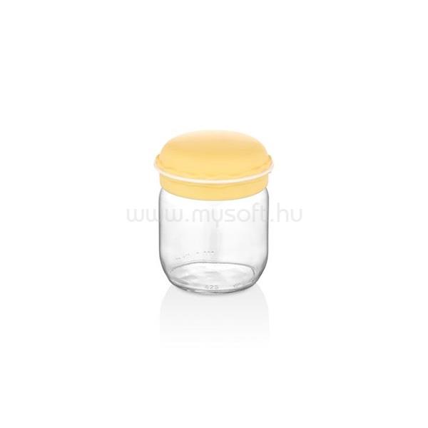 HANE IRIS Macaron üveg fűszertartó 425ml, rózsaszín, menta, sárga vagy lila színű HN-1364