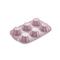 HANE IRIS MIX szilikon muffin sütőforma 6 darabhoz, szürke, fekete vagy piros színű SL-3207 SL-3207 small