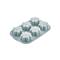 HANE IRIS MIX szilikon muffin sütőforma 6 darabhoz, szürke, fekete vagy piros színű SL-3207 SL-3207 small